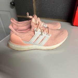 Pink Adidas Ultraboost. Size youth 6.5. Women’s 8